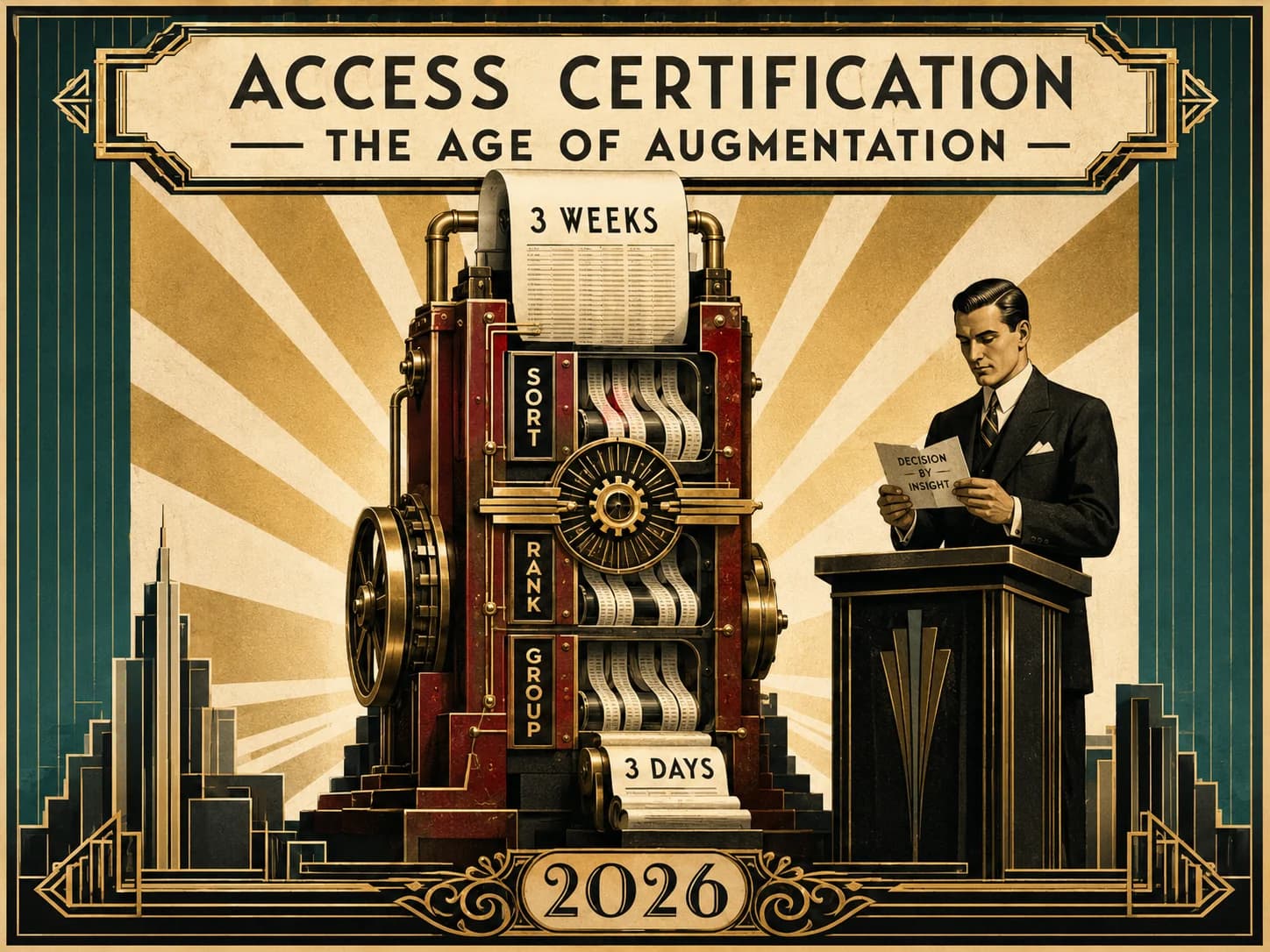 AI-augmented access certification campaigns 2026 — the four things AI actually does in certification (risk stratification, anomaly surfacing, behavioral attestation, bulk decision grouping), the architecture that lets AI add value rather than noise, the time-savings reality (3 weeks compressed to 3 days at the median), and the operational pitfalls that produce attestation fatigue when AI recommendations are deployed without discipline.