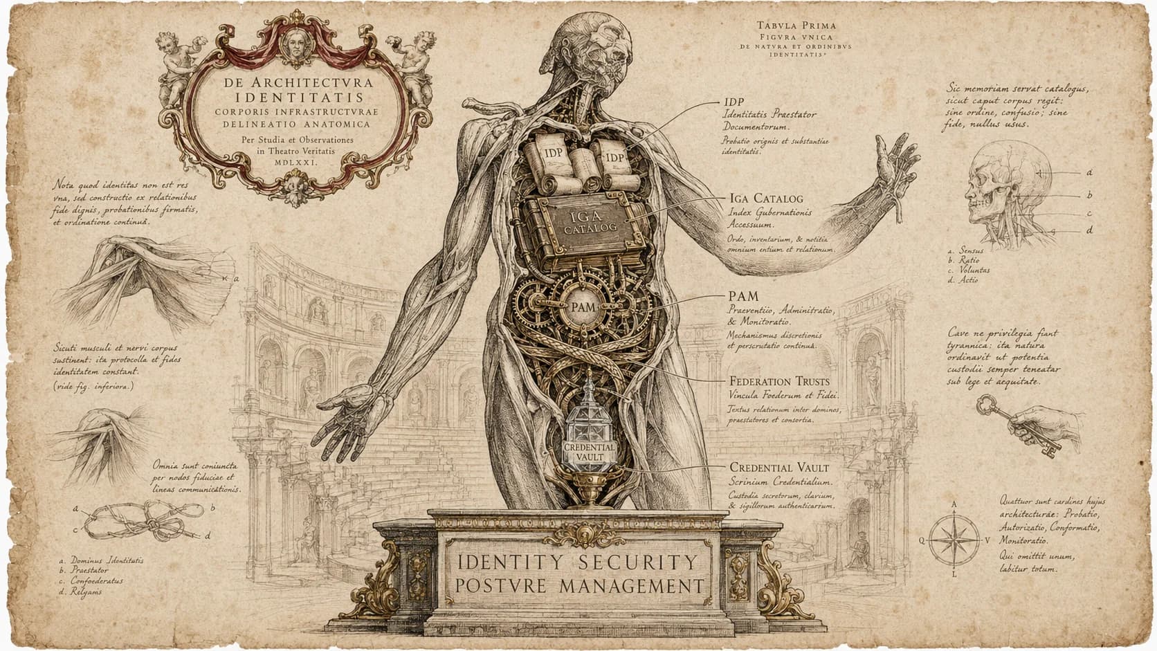 Identity security posture management ISPM 2026 — the emerging analyst category that evaluates whether identity infrastructure is configured according to policy, the four evaluation domains (configuration posture, entitlement posture, access pattern posture, identity inventory posture), the vendor landscape (Authomize, Veza, Silverfort, Permiso, Push Security, Sweet Security, Reco), the architectural composition with IGA and ITDR, and the operational findings ISPM tools surface that other layers miss.